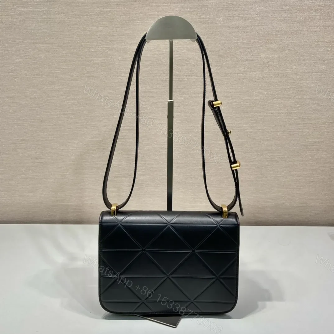 View 2 of Prada Pattina in Pelle Calfskin Black