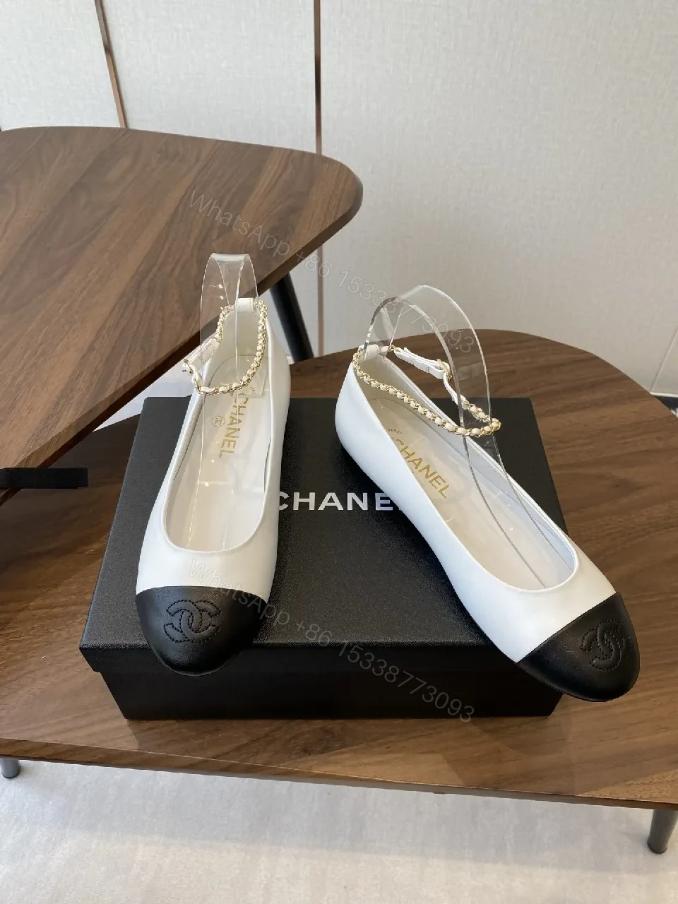 View 9 of Two-Tone Mary Jane Flats: All-Day Comfort, Chanel-Inspired