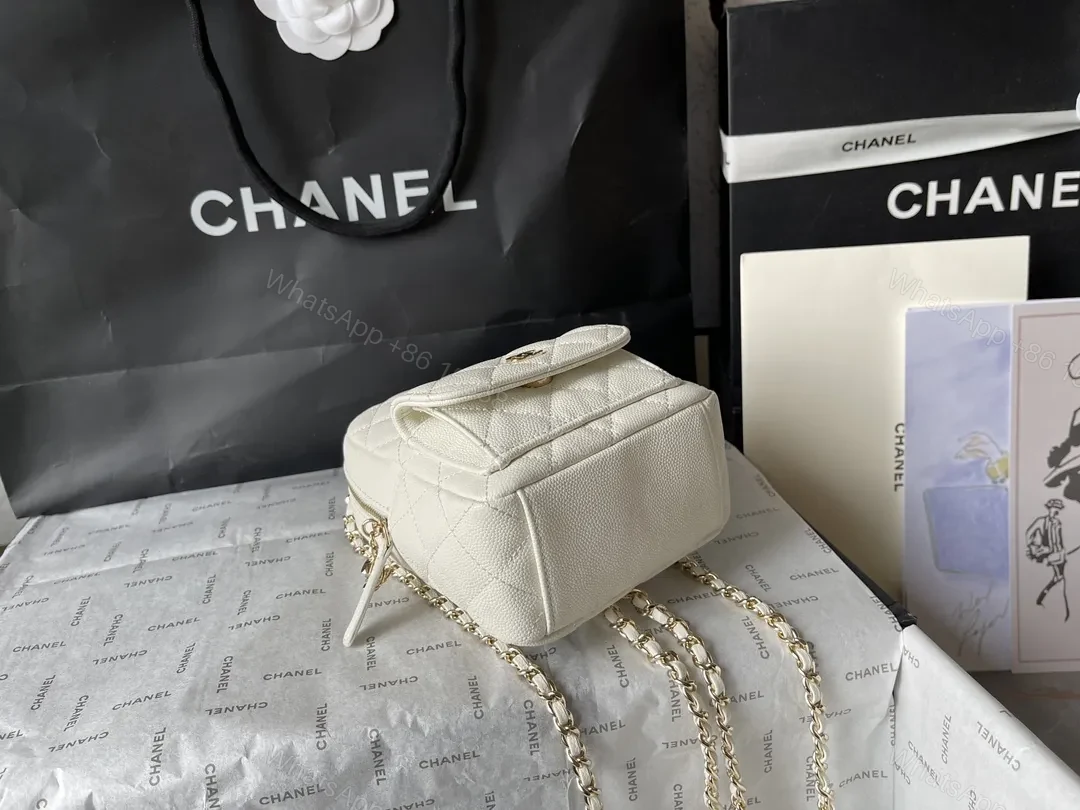 View 5 of Quilted Mini Bag: Gold Chain, Compact Luxury, Versatile