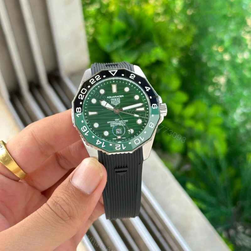 View 4 of Tag Heuer Aquaracer Professional 42MM Green Black GMT Automatic