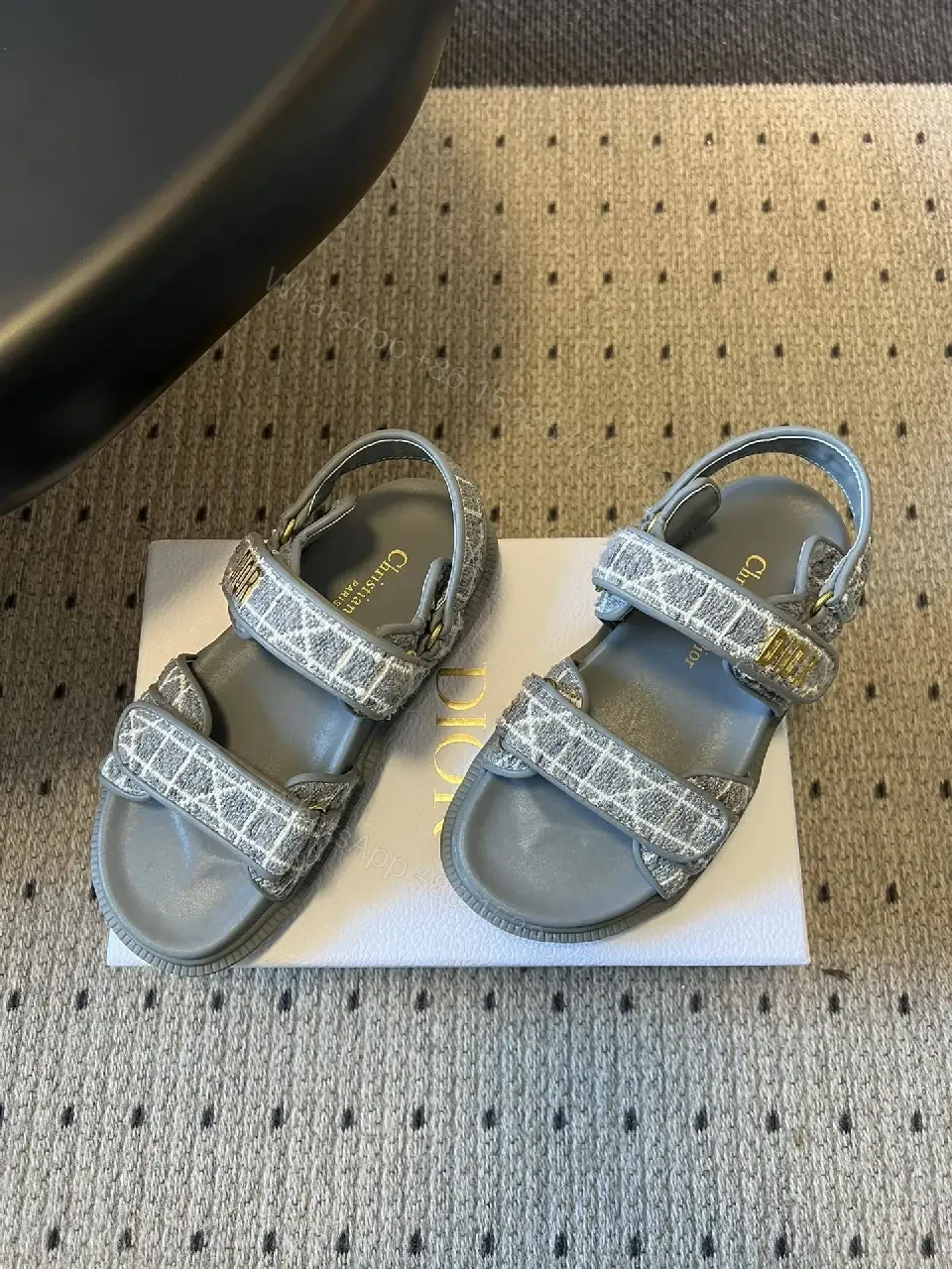 View 9 of Patterned Strap Sandals: Elevated Comfort, Designer-Inspired Style