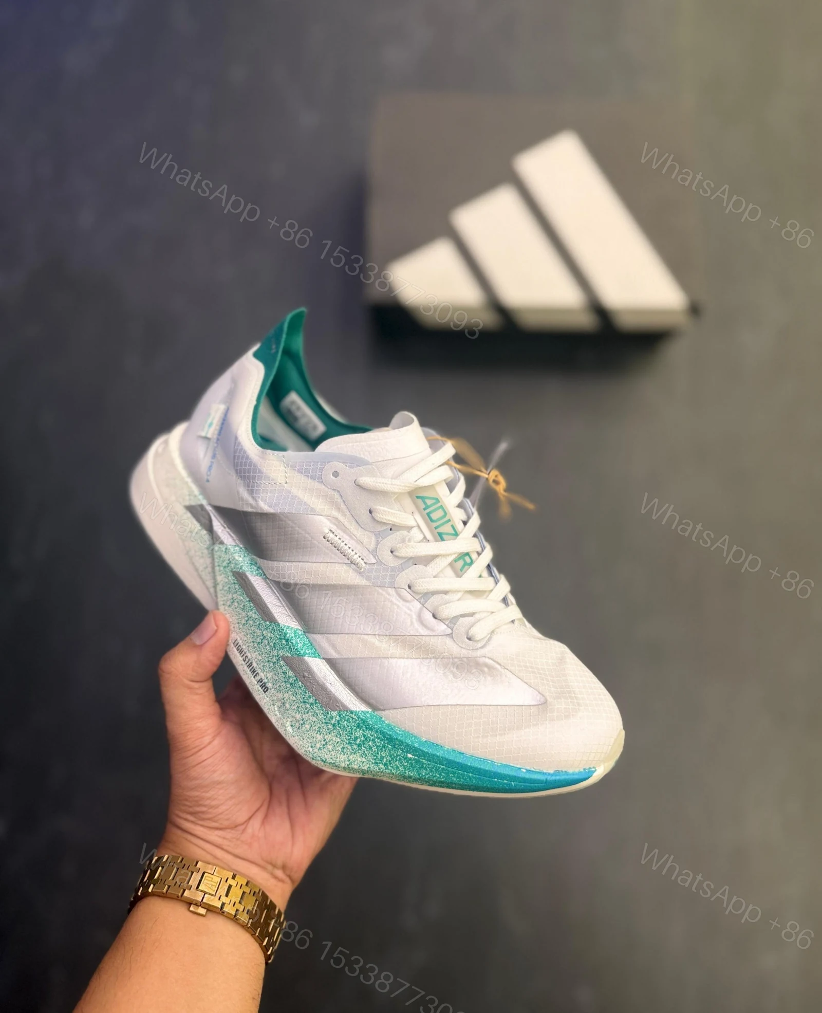 View 3 of FIRST COPY ADIDAS ADIOS BERLIN SILVER GREEN