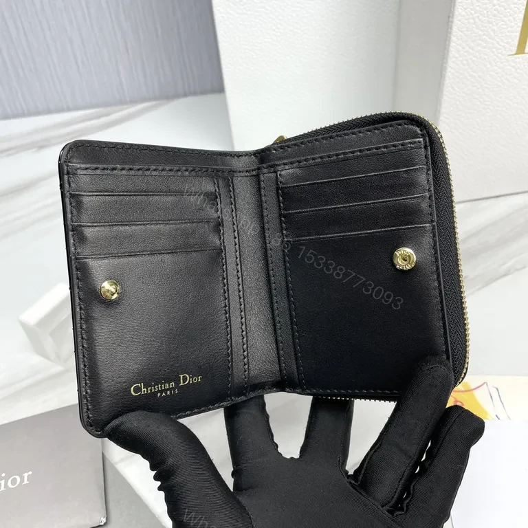 View 7 of Chic Luxe Quilted Wallet + Logo Clasp - Patent Black