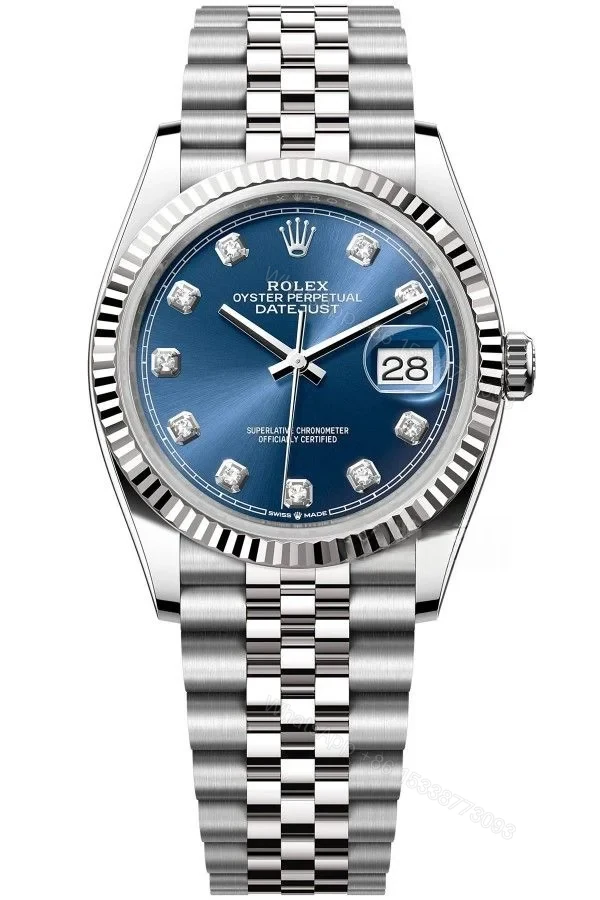 Rolex Datejust M126234-0037 Blue Diamond Dial 1:1 Replica Jubilee 36MM 3235 Movement Super Clone Watch — view 1