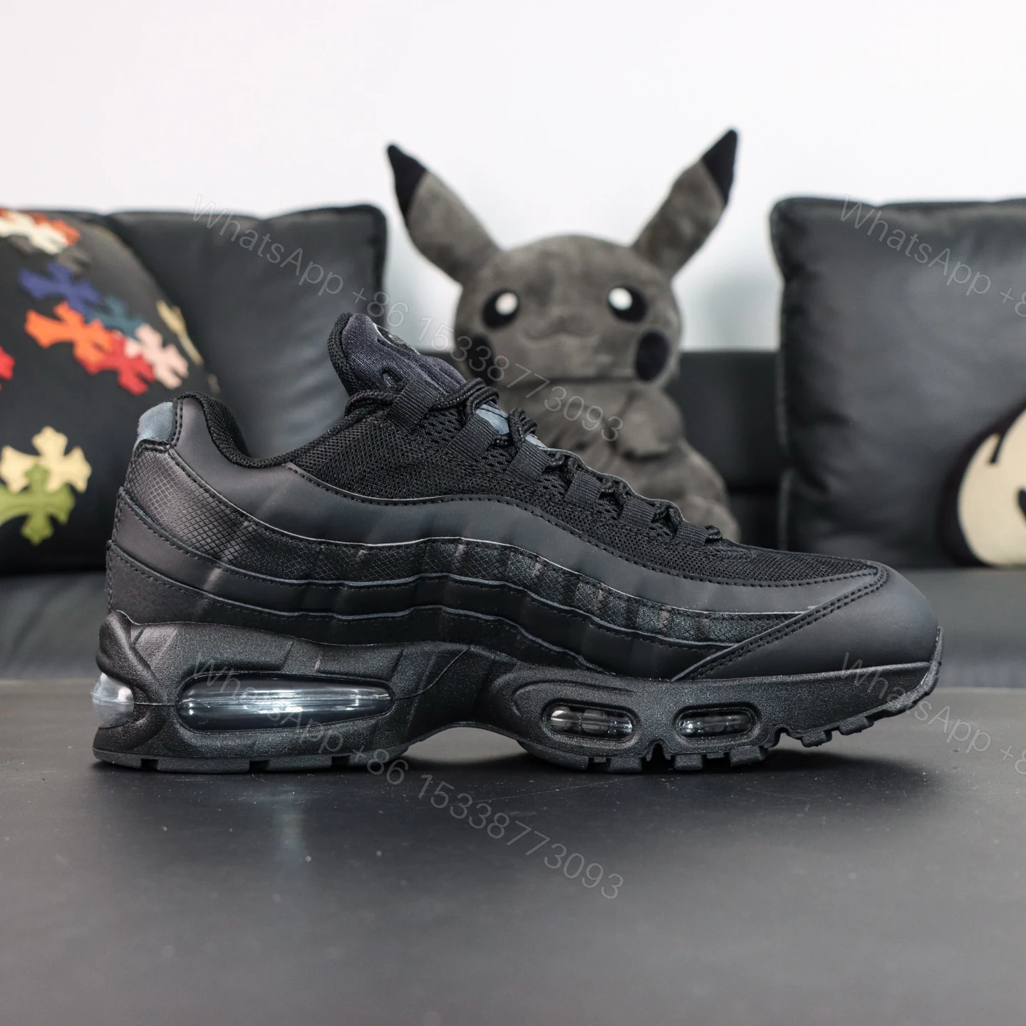 View 2 of Air Max 95 Triple Black Reps
