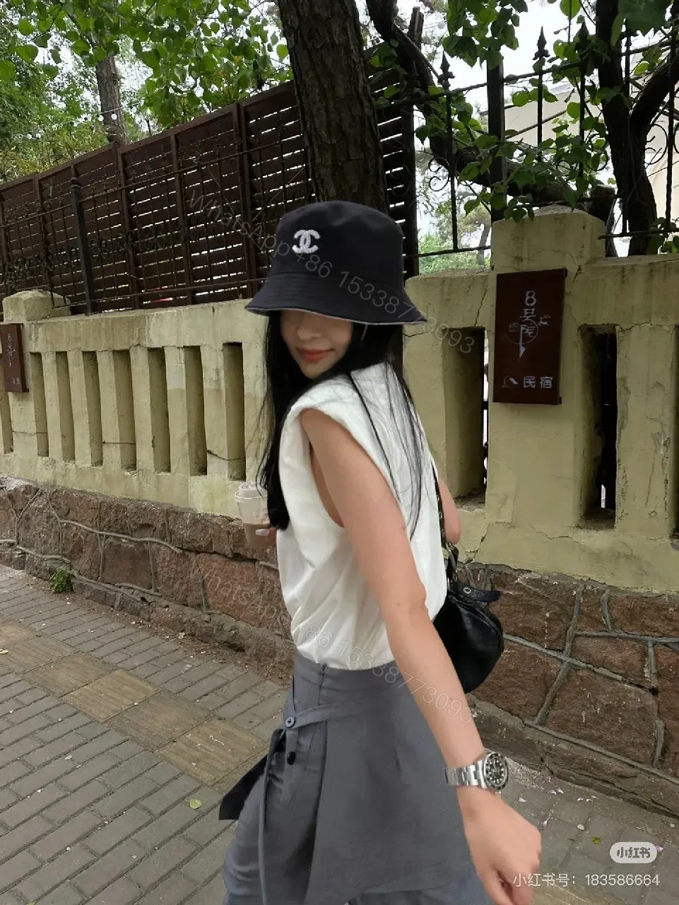 View 10 of Signature Texture Bucket Hat - Luxe, Weather-Ready Style