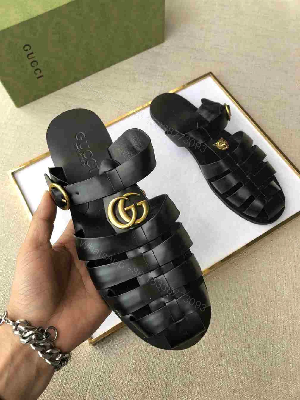 View 5 of GUCCI SANDAL WITH DOUBLE G – SDG009