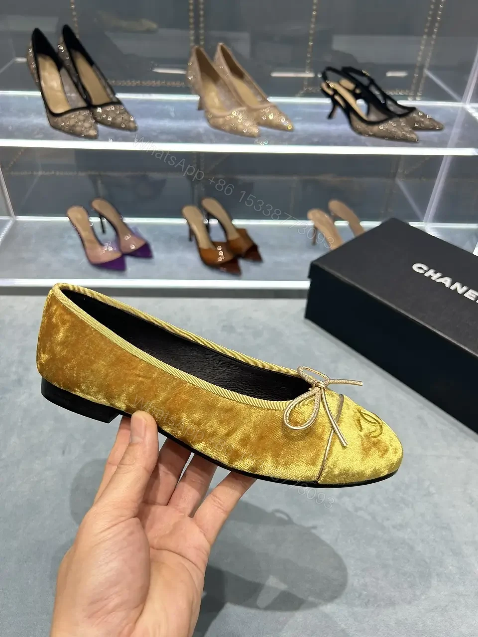 View 5 of Velvet Ballet Flats: Lux Texture, Everyday Comfort, Pointed Toe