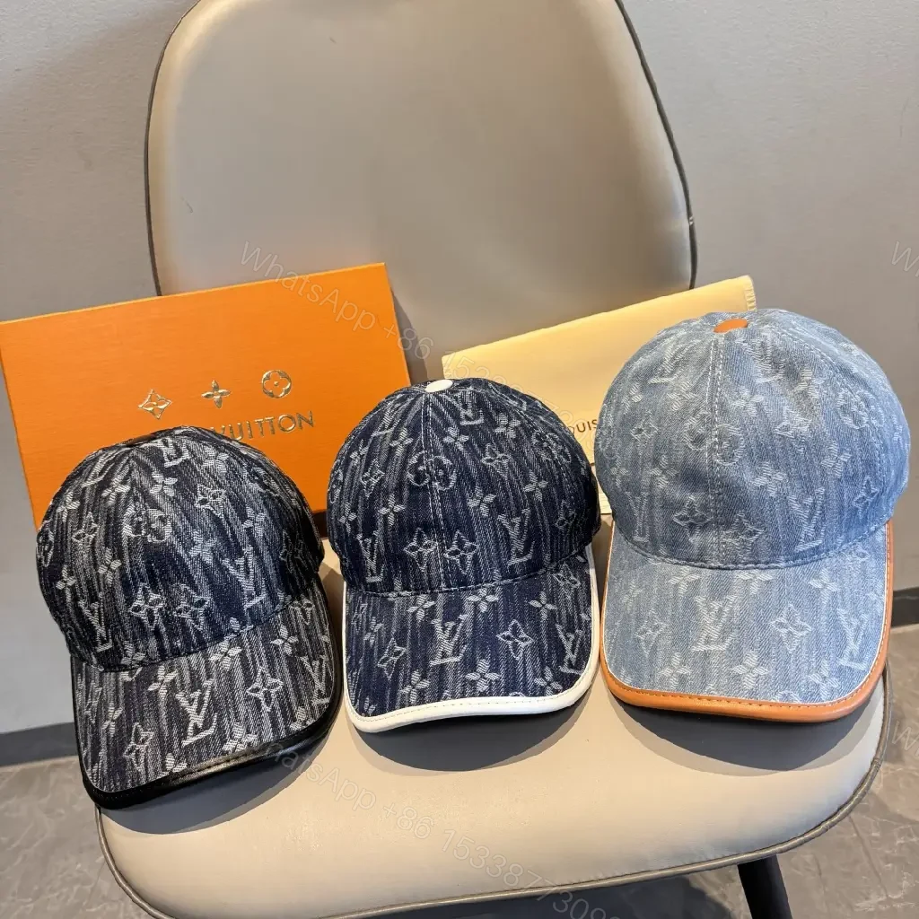 View 5 of Denim Monogram Cap: Subtle Luxury, All-Day Confidence