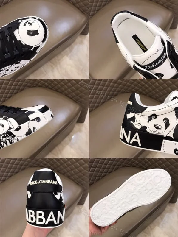 View 3 of DOLCE & GABBANA PORTOFINO SNEAKERS IN PRINTED NAPPA CALFSKIN – DG 11