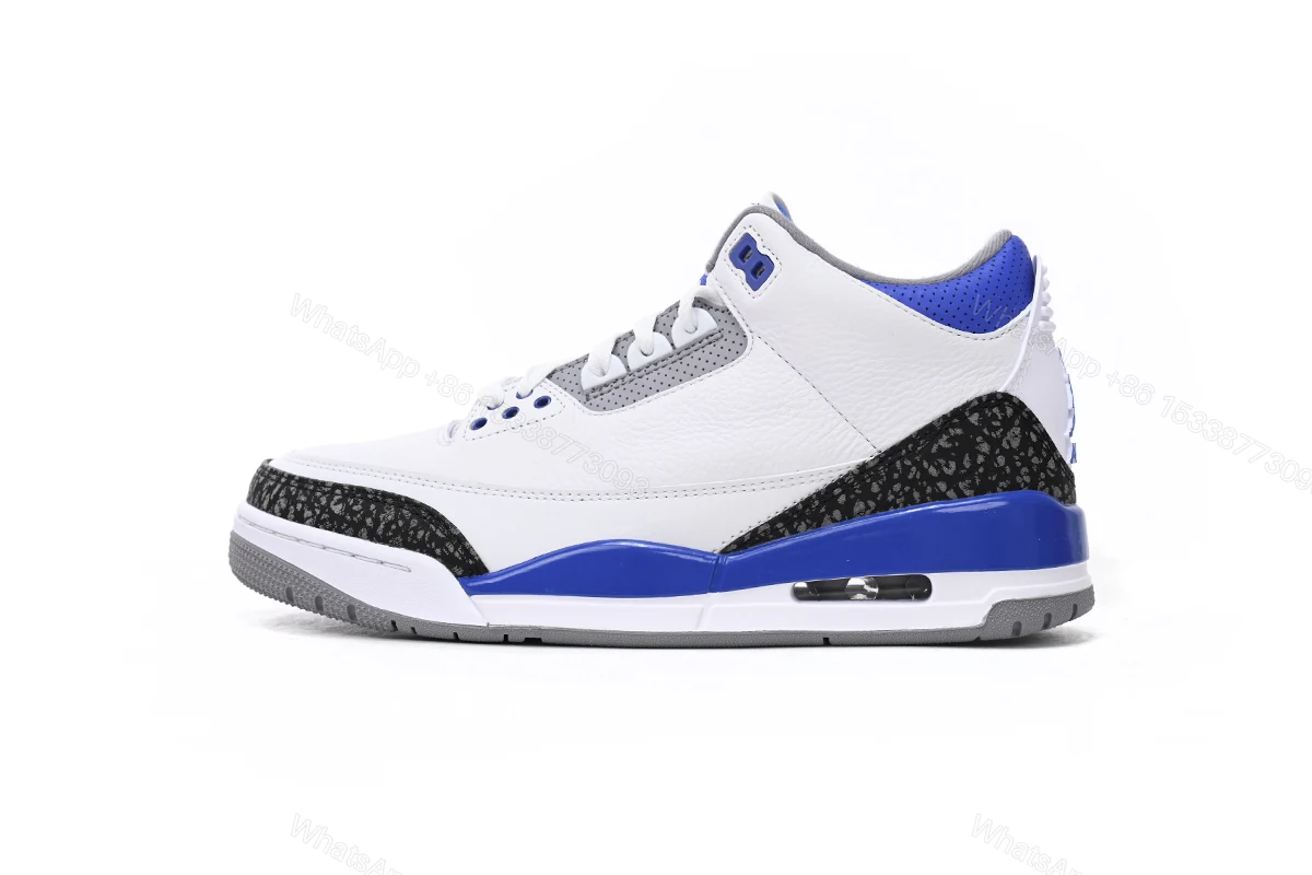 View 8 of Air Jordan 3 Retro Racer Blue CT8532-145