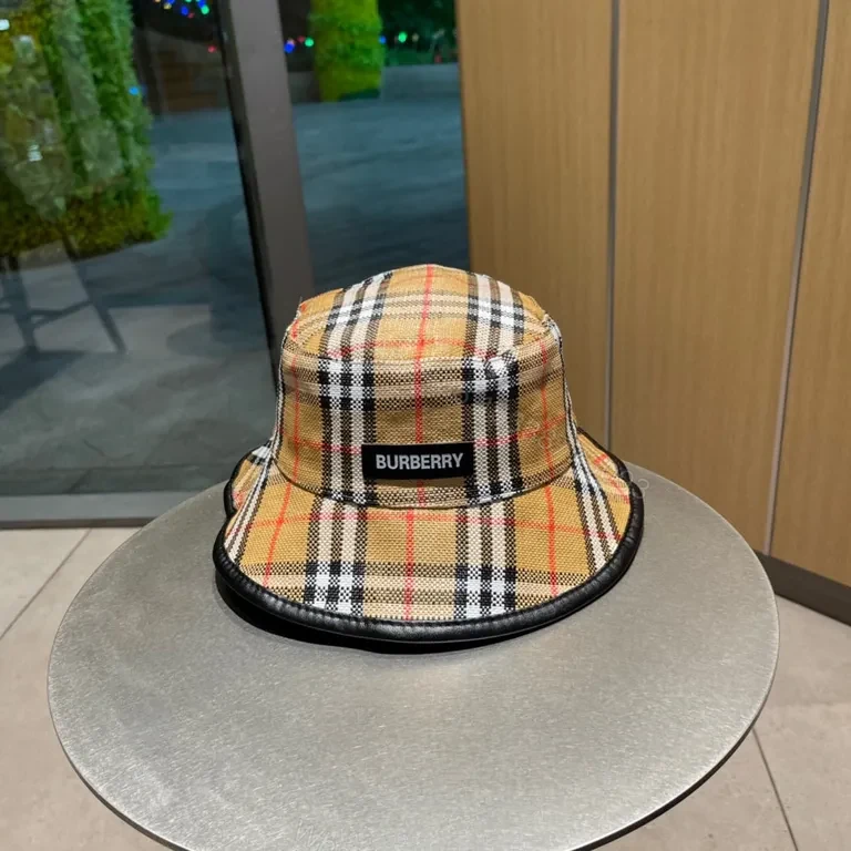 View 2 of Iconic Check Bucket Hat â€” Luxury Comfort & Versatility