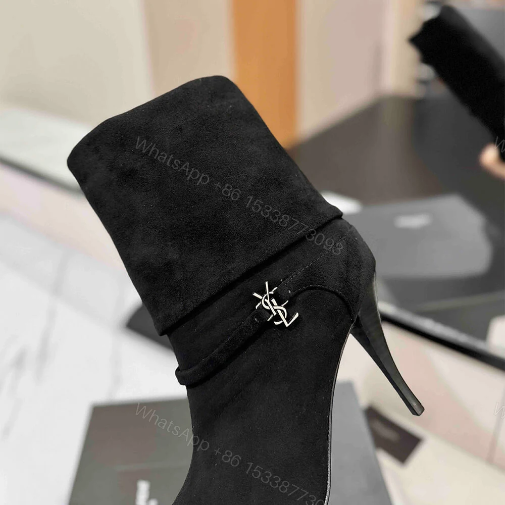View 6 of YSL NIKI booties in suede