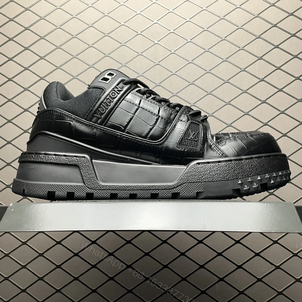 View 2 of 高仿LV*TrainerMaxi系列1ACN15休閒鞋鱷魚皮壓紋純原版本