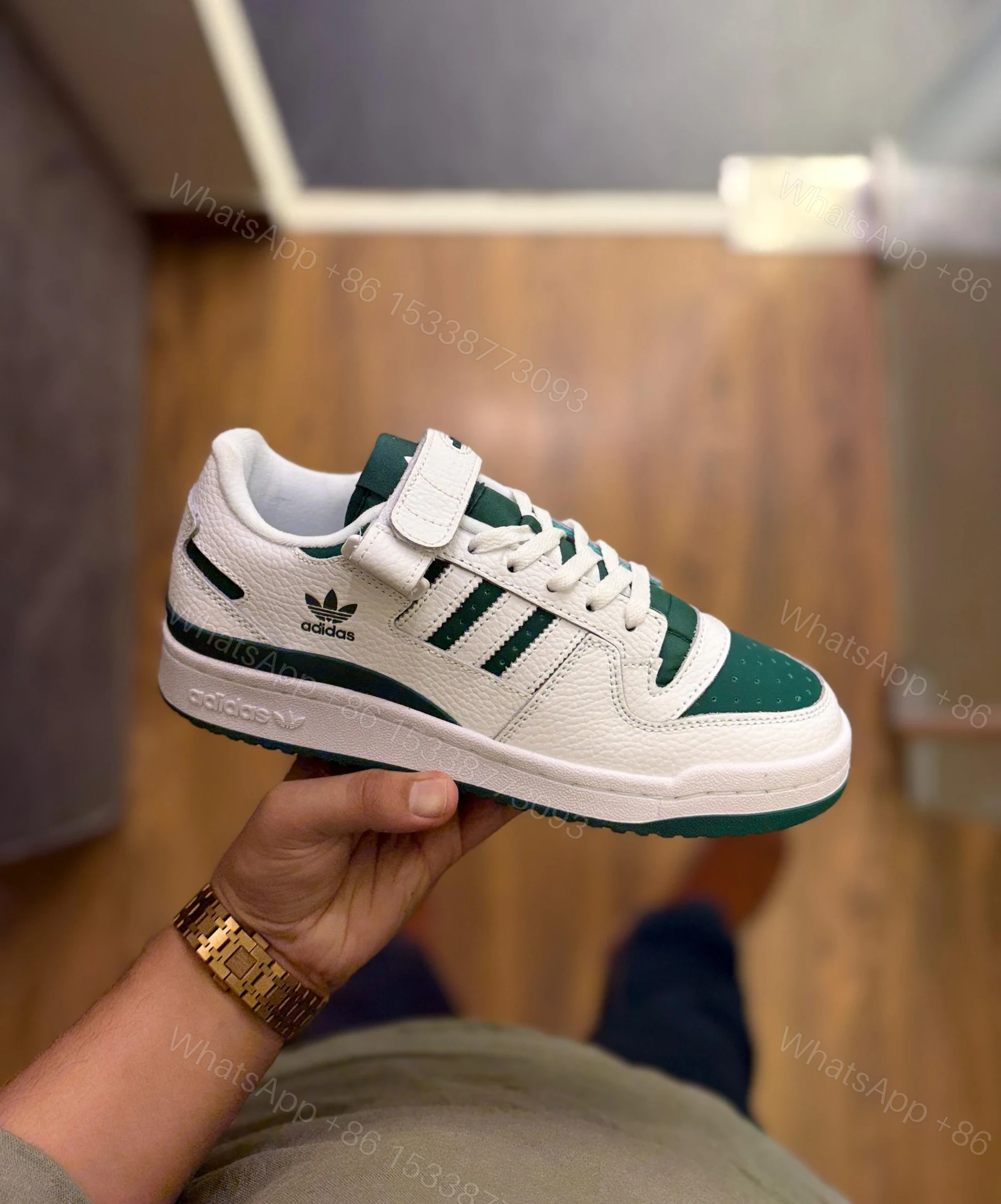 View 6 of First Copy Adidas Forum 84 White Green Edition