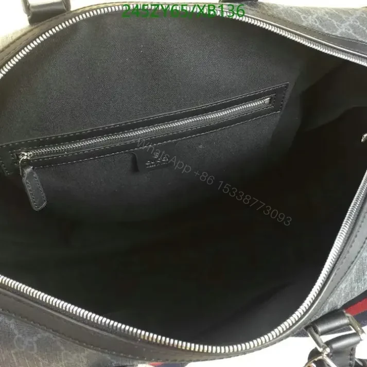 View 7 of Gucci GG Carry-On Duffle Black Knockoff Bag XB1365 – Quality 1:1