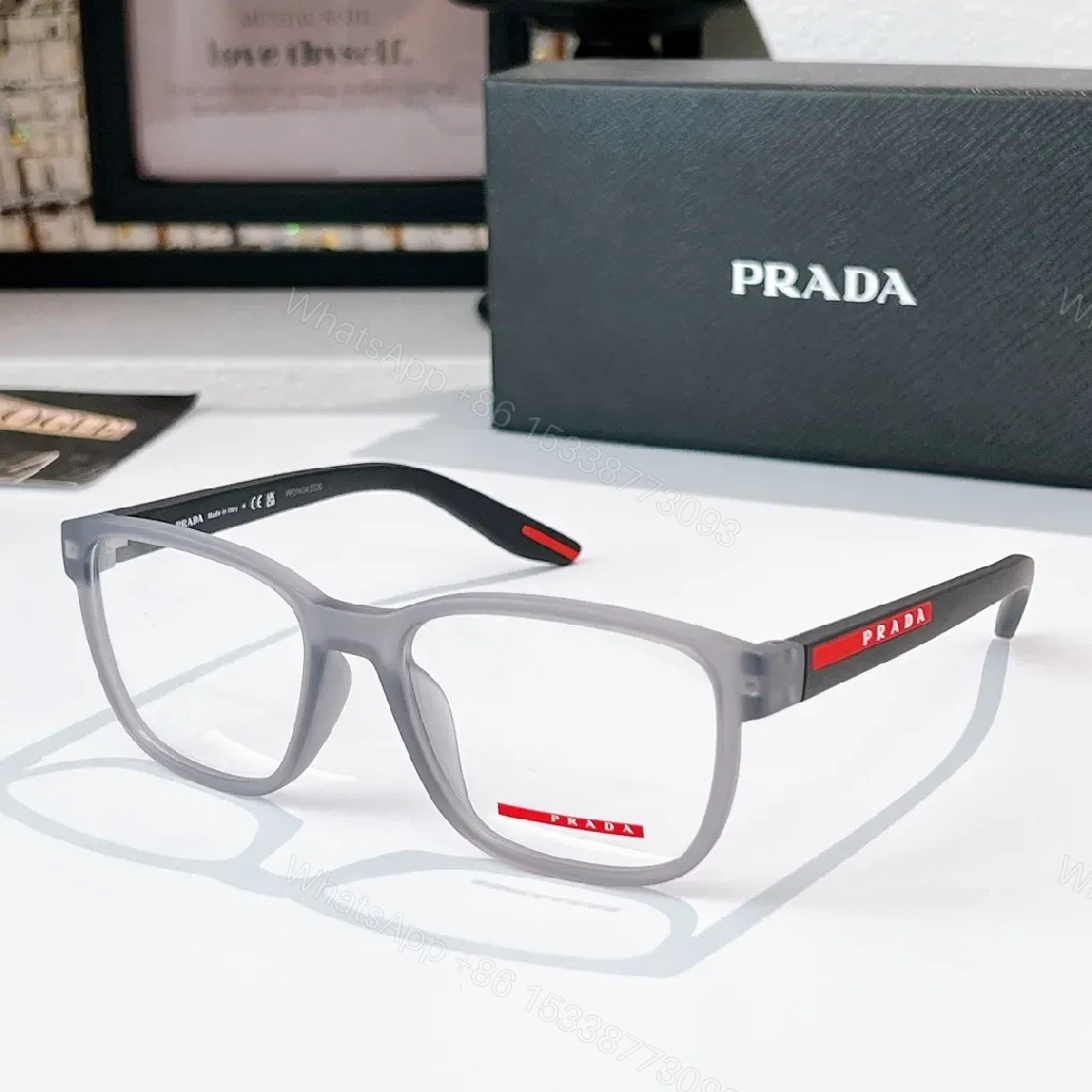 View 8 of Matte Black Prada Sunglasses – Subtle Metal Accents, Polarized UV