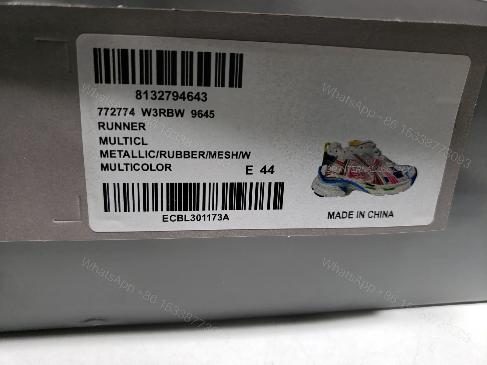 View 3 of Balenciaga Runner Multicolor Mesh and Nylon 772774W3RBW9645