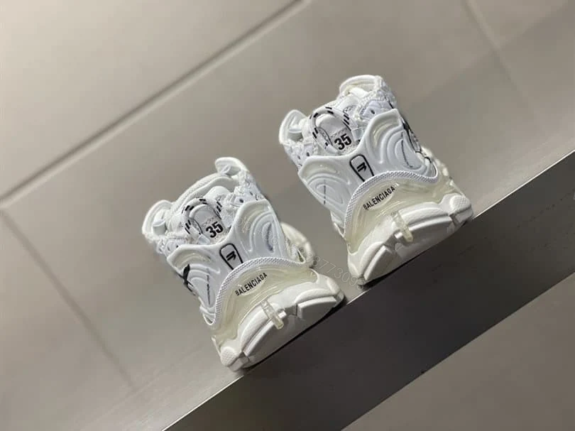 View 7 of BALENCIAGA MEN’S RUNNER GRAFFITI TRAINERS – BB218