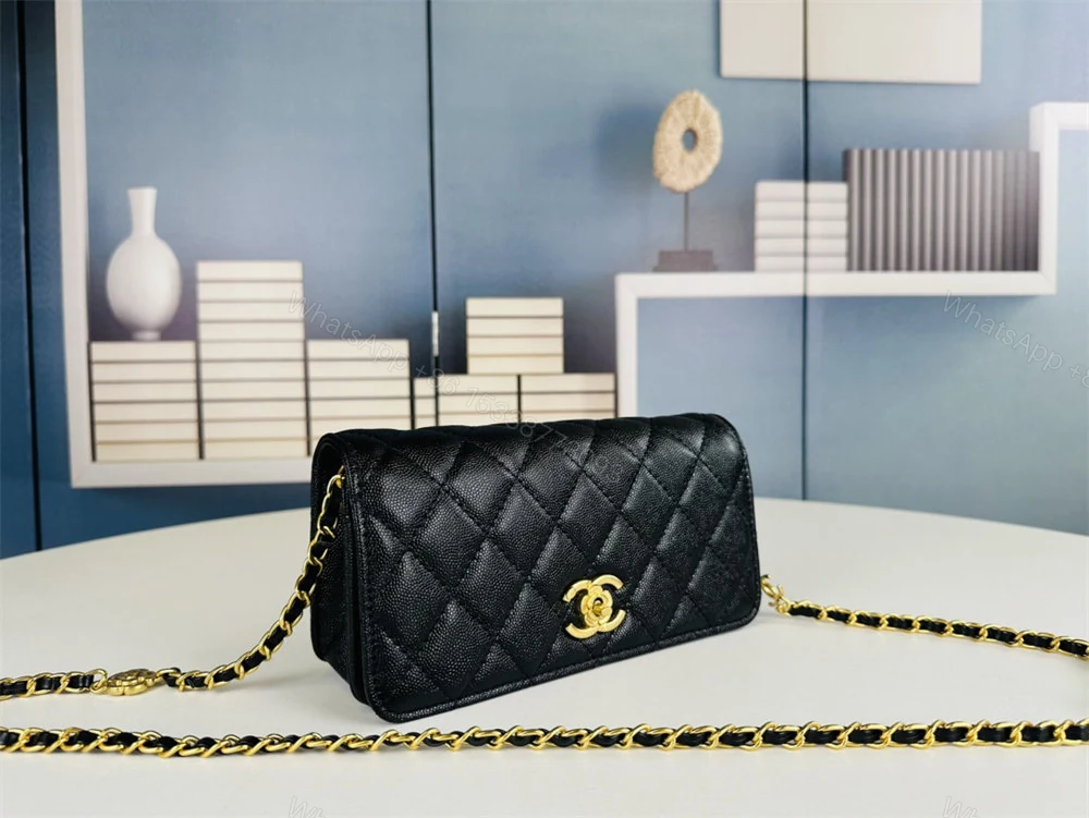 View 5 of CHANEL Matelasse Classic Flap Bag Lambskin Black Mini