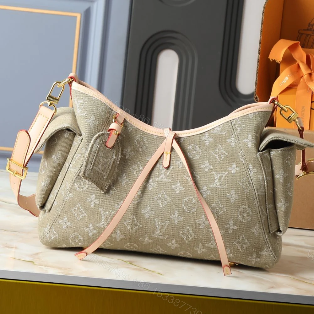 View 2 of Louis Vuitton Carryall Cargo PM Khaki Denim 33Cm M27623