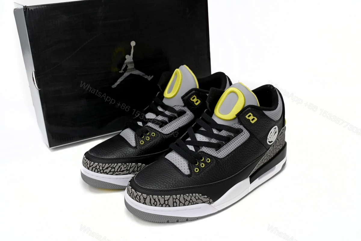 Air Jordan 3 Retro Pine Black Grey H011-MNJDLS-5 — view 2