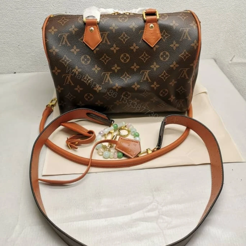 View 2 of Louis Vuitton Speedy Soft 30 Boho Monogram Tan 30Cm N87212