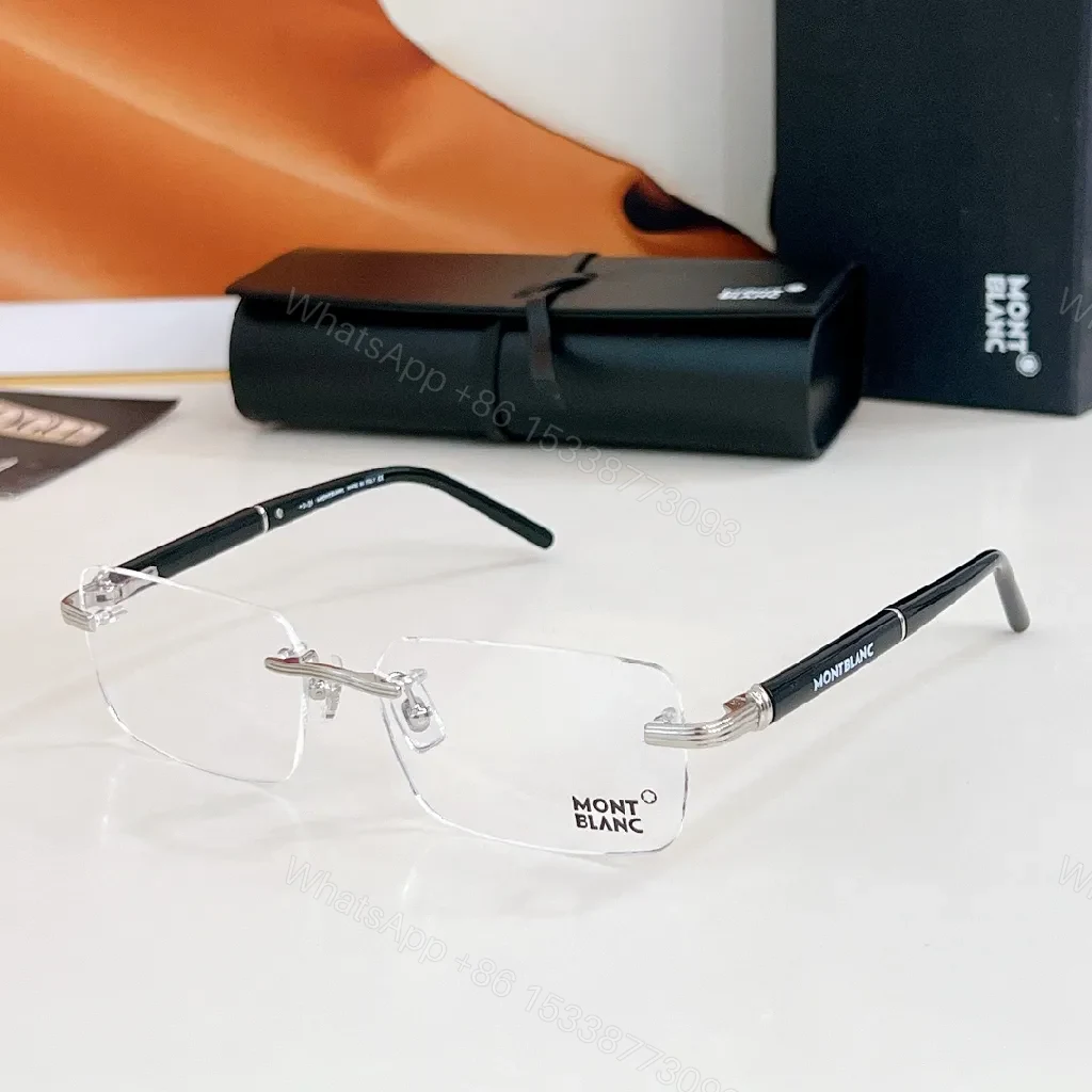 View 4 of Rimless Shield Sunglasses Gold Accents - Luxury Style Feature