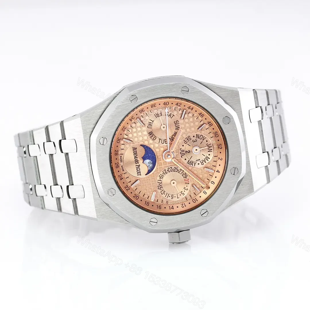 View 7 of Audemars Piguet Royal Oak Perpetual Calendar Watch – Blue Dial, Stainless Steel Case, 41mm