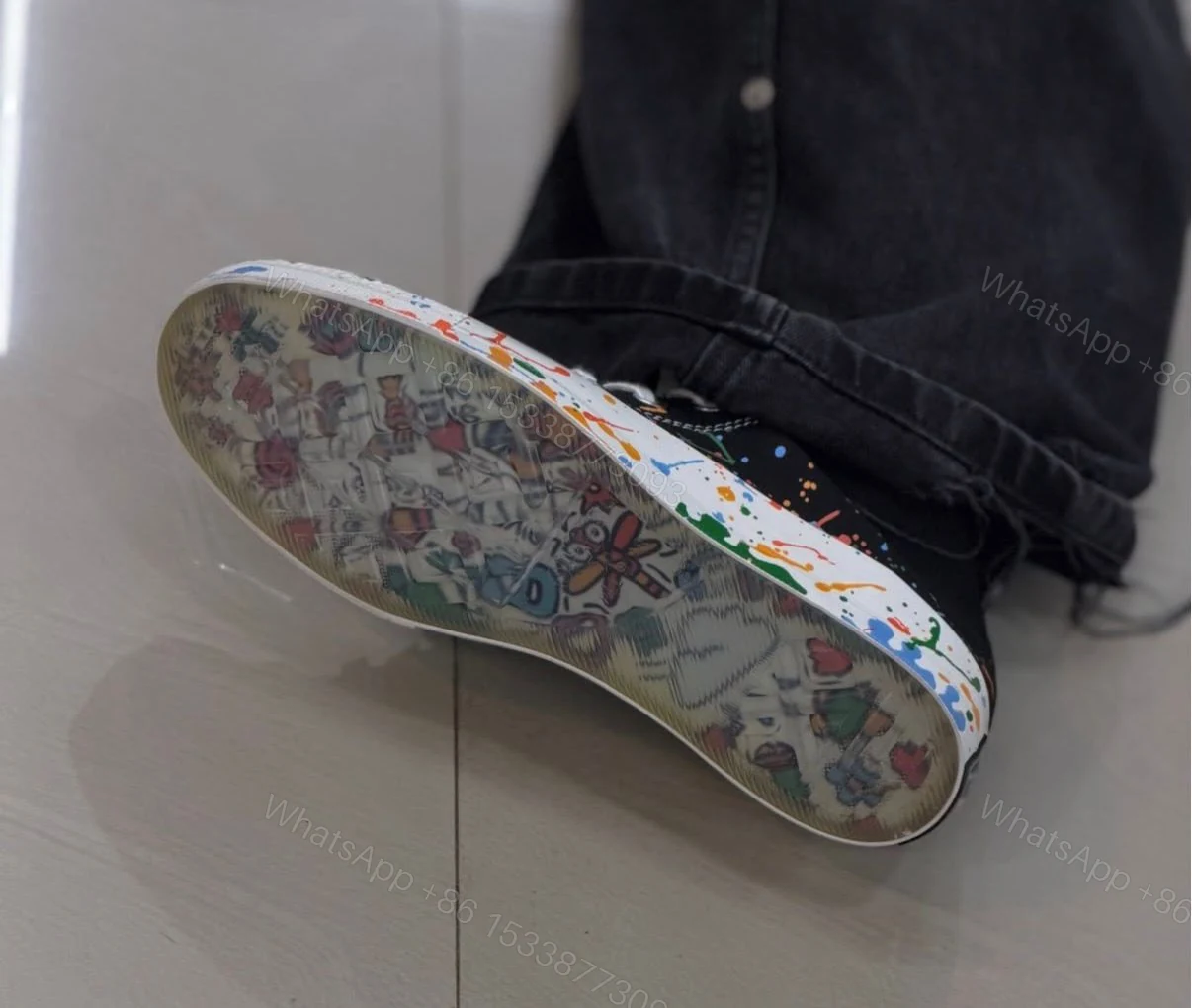 View 7 of First Copy Converse Chuck Paint Sneakers