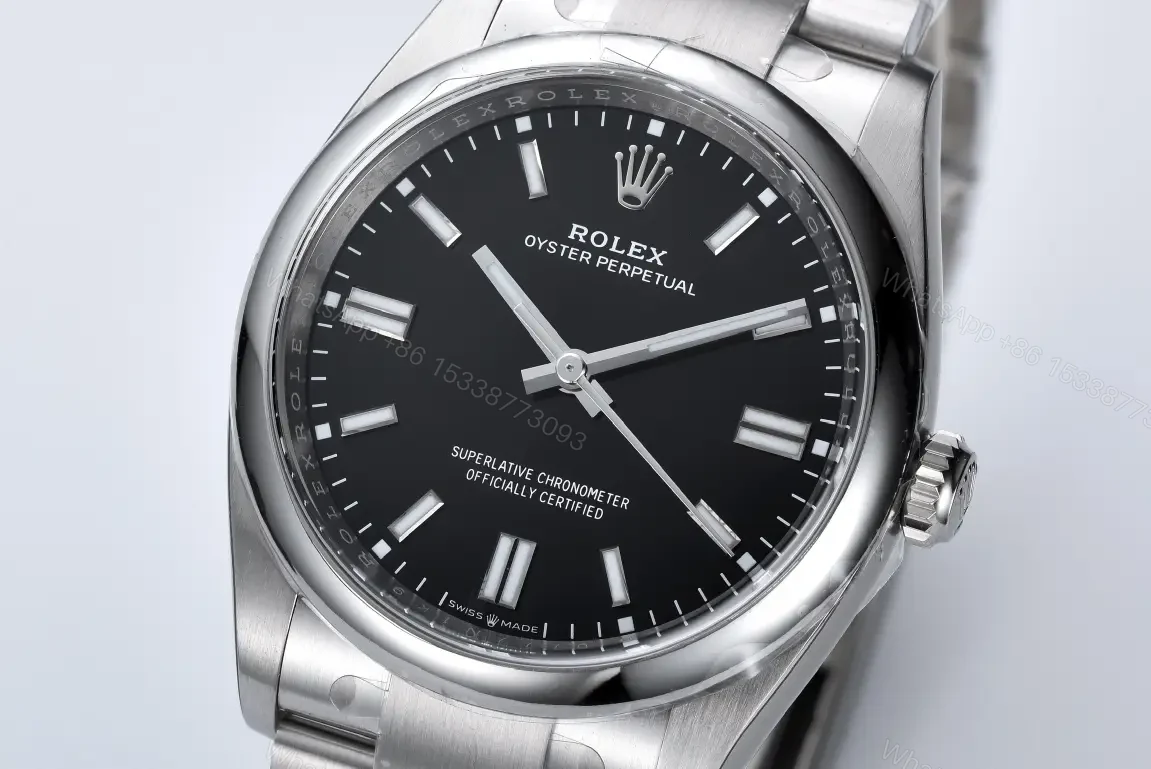 View 2 of Rolex Datejust 41 Stainless Steel Smooth Oyster Black Dial 126300-0011
