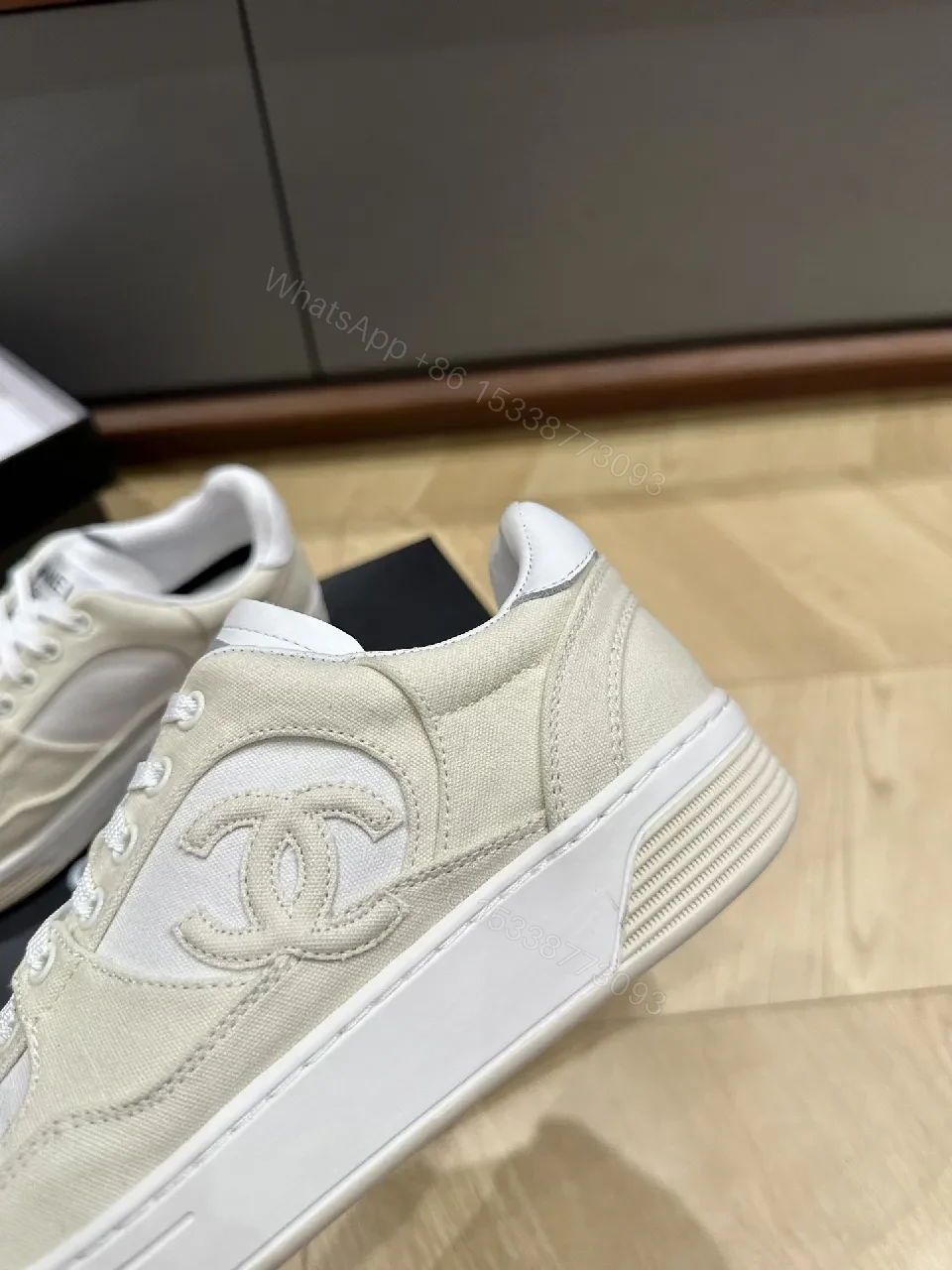 View 4 of Neutral Suede-Leather High-Top: Luxe Everyday Sneaker