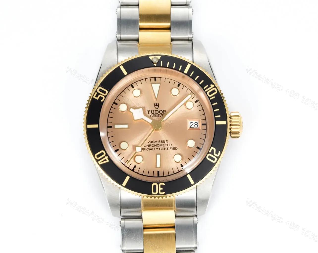 View 3 of Tudor Heritage Black Bay Black S&G Stainless Steel Yellow Gold Champagne Bracelet 79733N-0004