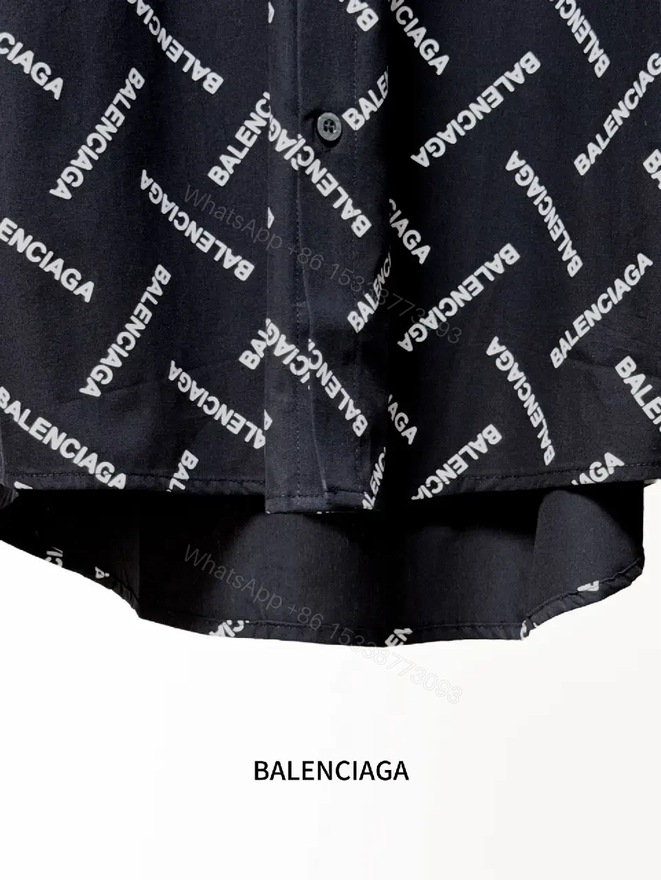 View 9 of All-Over Logo Shirt, Bold Street-Luxe, Oversized Fit