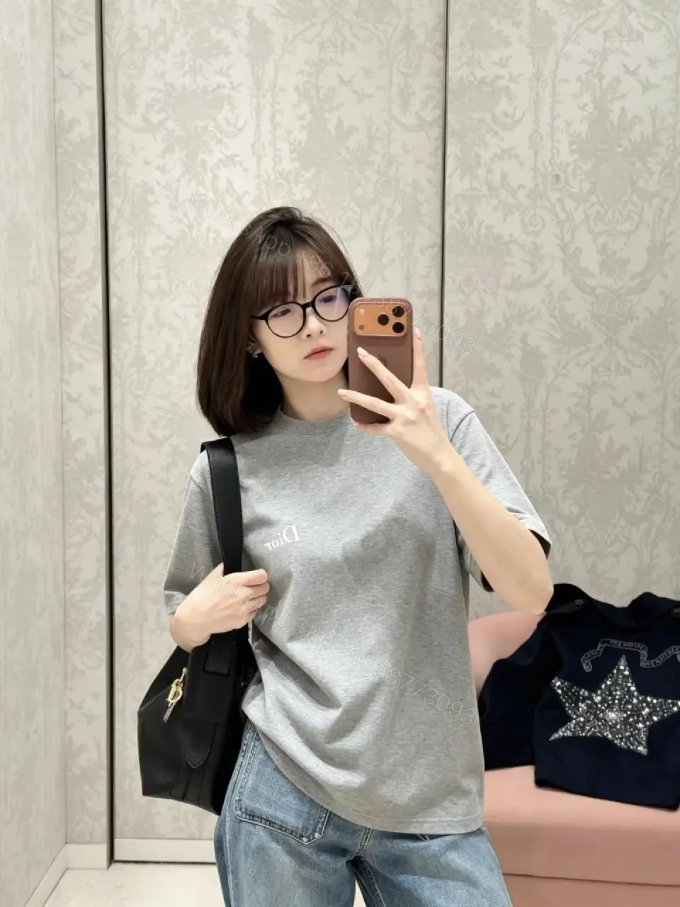 View 8 of Minimalist Cotton Tee with Subtle Logo – Everyday Luxe Tee