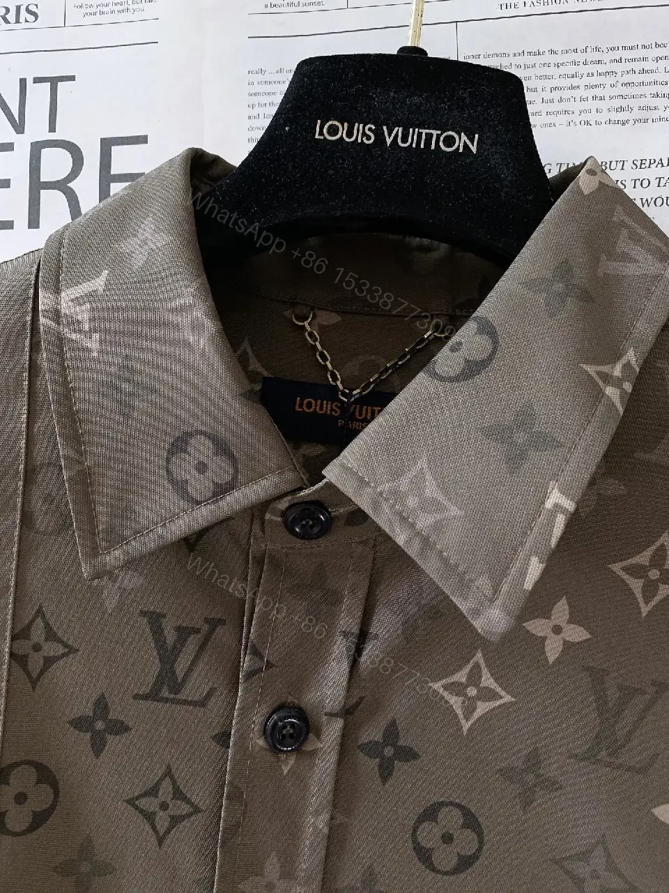 View 2 of Olive Monogram Jacket: Modern Luxury, All‐Day Comfort