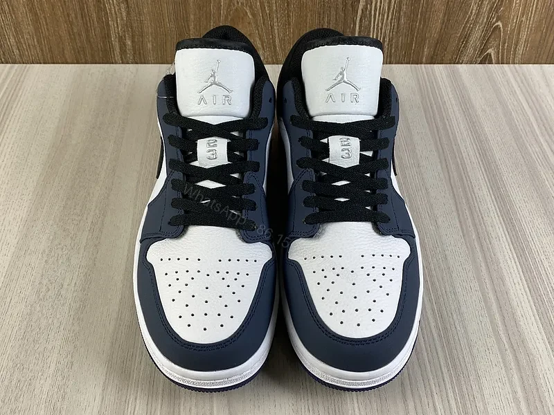 View 12 of Premium Blue-White Leather Sneakers: Designer-Style Comfort