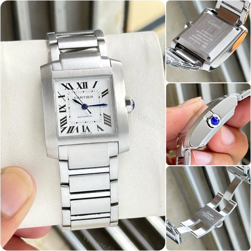 View 4 of Cartier Tank Francaise Large 38MM White Dial Automatic