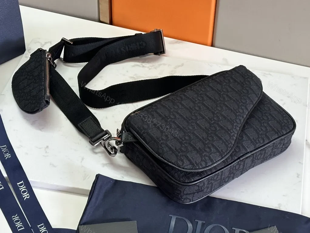 View 3 of Sleek Crossbody Bag: Dior Monogram, All-Day Versatility
