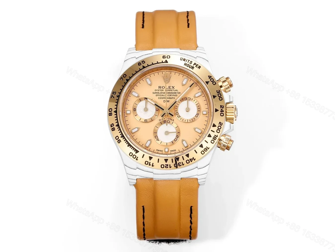 Clean Factory TW Rolex Daytona Carbon Fiber Watch – Brown — view 1