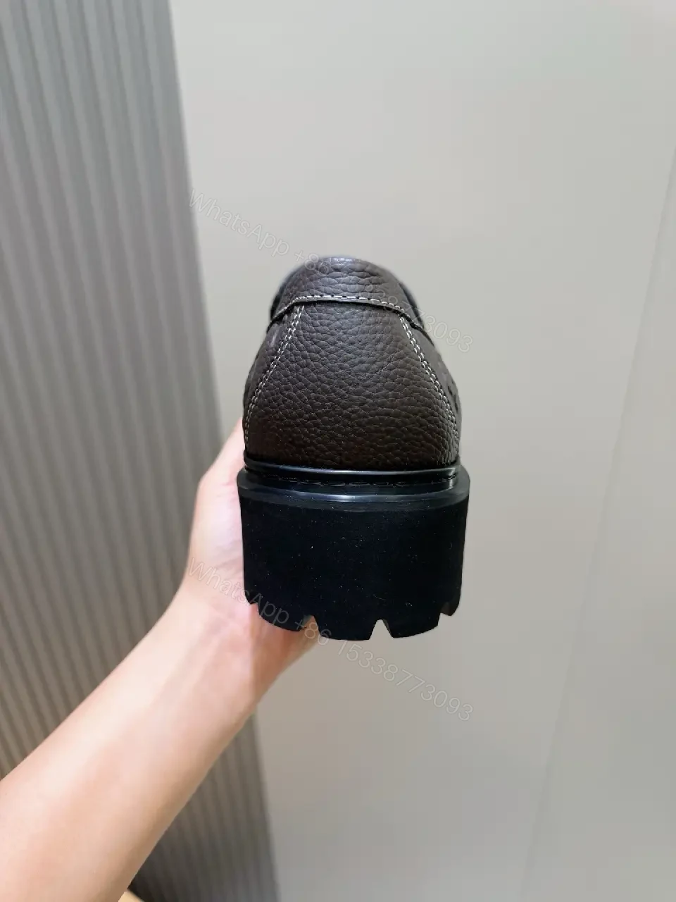 View 4 of Monogram Leather Loafers: Structured Comfort & Luxury Asset