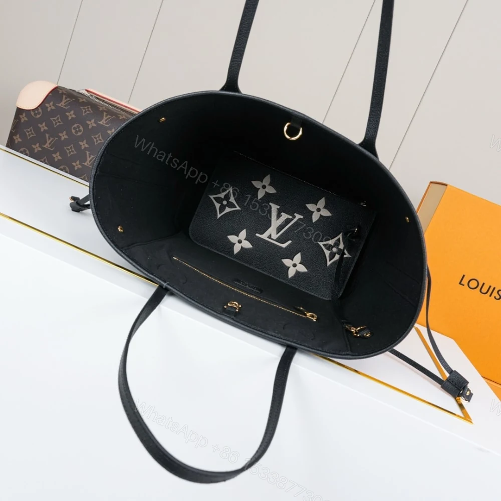View 7 of Louis Vuitton Neverfull MM Black 31Cm M58907