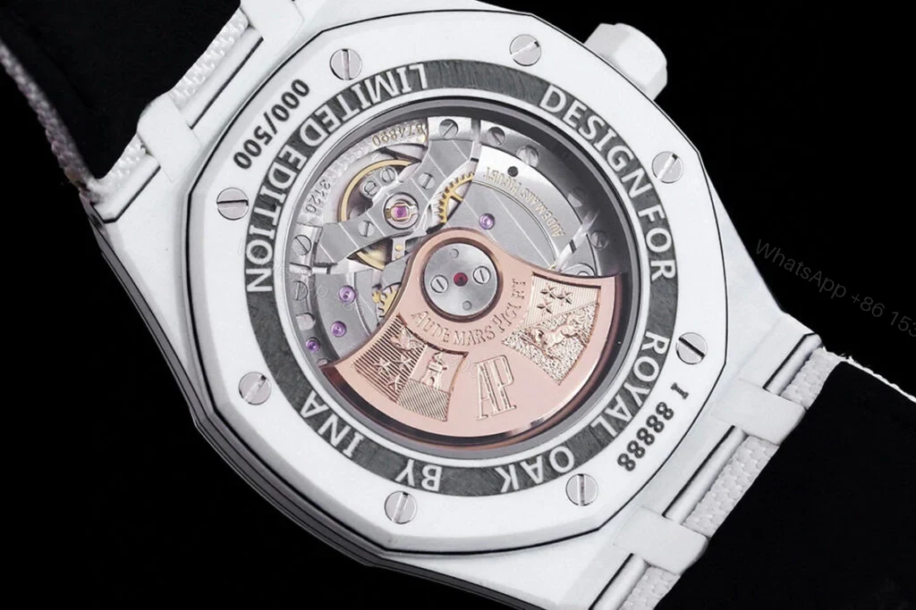 View 5 of Replica AP Royal Oak White Carbon White Dial 41mm