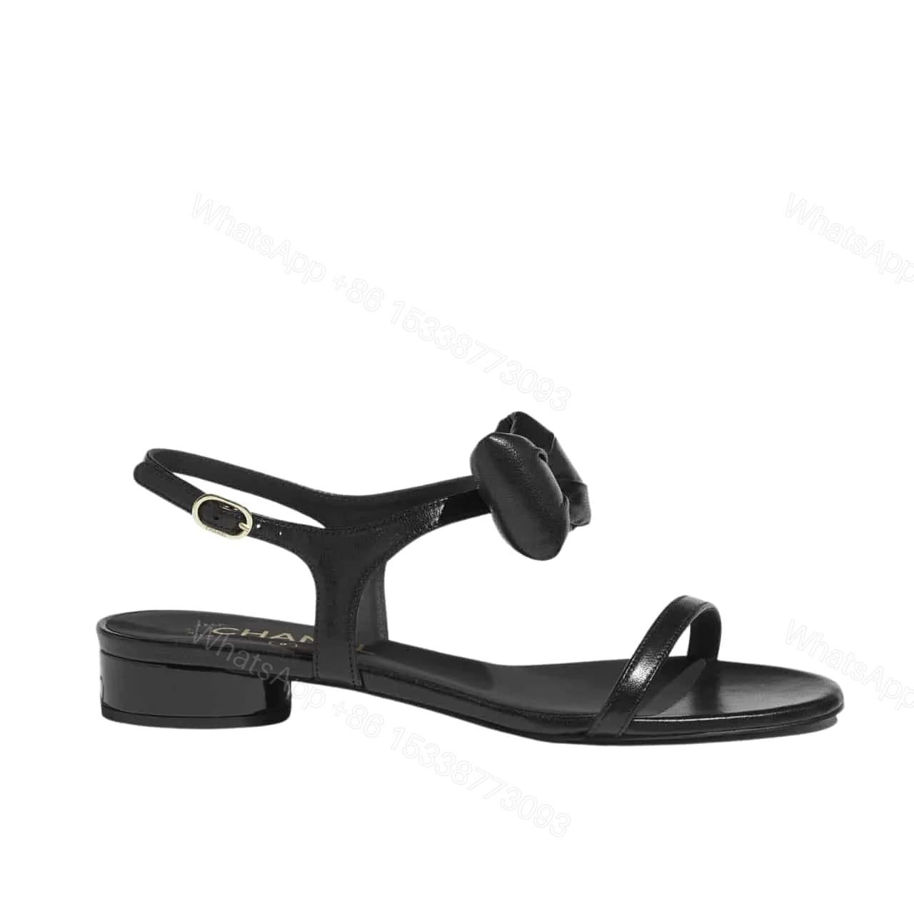 CHANEL SANDALS BLACK G46193 B18985 94305 — view 1