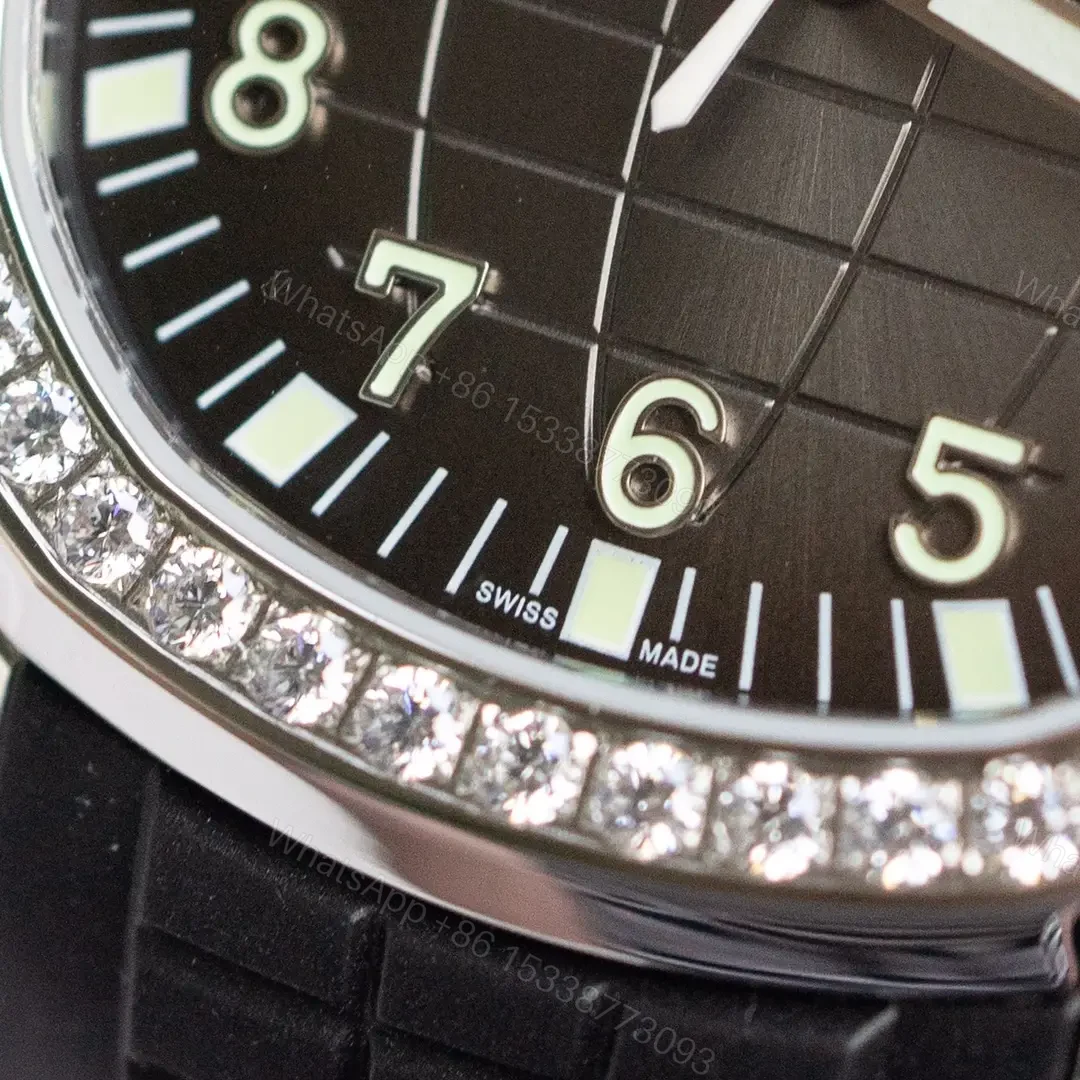 View 6 of Patek Philippe Aquanaut Diamond Bezel Watch Black Rubber Strap Ultimate 40MM PP-AQUANAUT-40-DIA-BEZEL-BLK-RUB