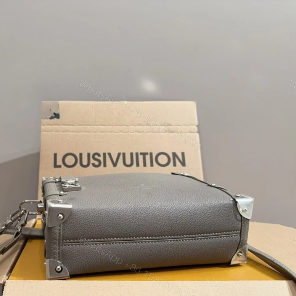 View 4 of Louis Vuitton Side Trunk MM Taupe Grey 23Cm M25072
