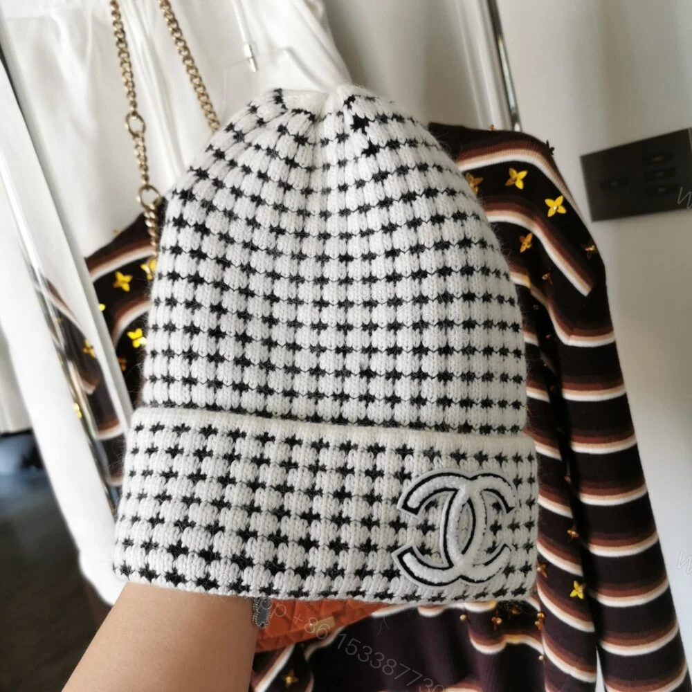 View 2 of Chanel CC Wool Beanie White