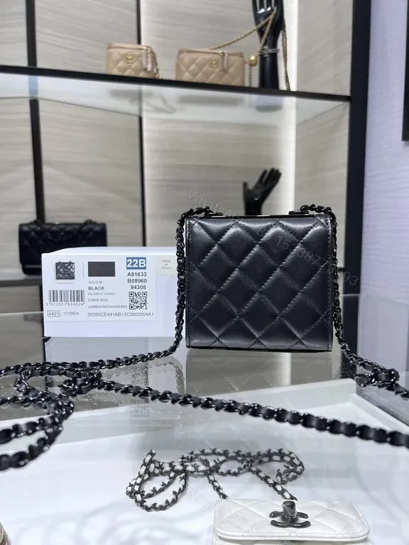 View 9 of Chanel-Inspired Quilted Crossbody: Sleek All-Day Chic Bag