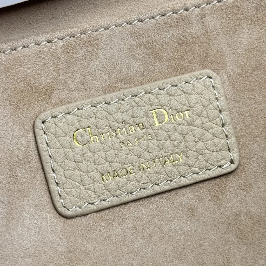 View 6 of Beige Pebbled Leather Saddle Bag — Subtle Texture, Versatile Comfort