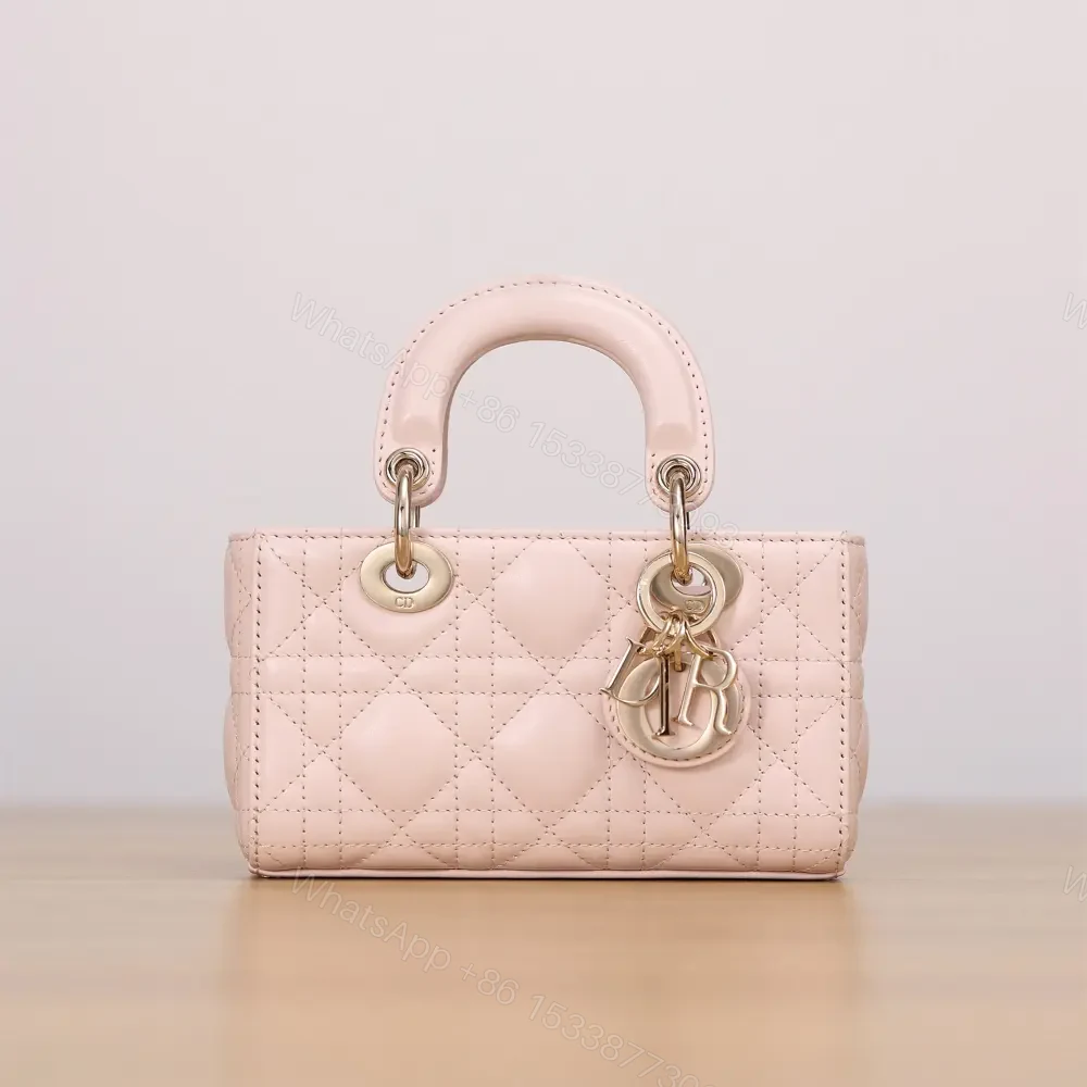 View 6 of 高仿Dior*LadyDJoy系列S0910M49P小羊皮戴妃包玫瑰粉Mini免檢版
